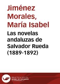 Las novelas andaluzas de Salvador Rueda (1889-1892)