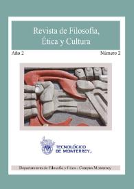 Revista de Filosofía, Ética y Cultura. Núm. 2, mayo 2013