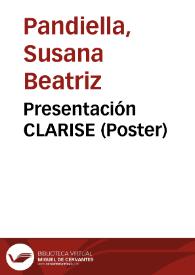 Presentación CLARISE (Poster)