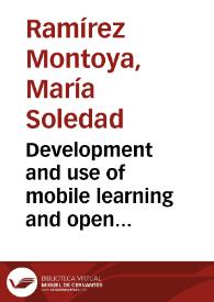 Development and use of mobile learning and open educational resources for educational researchers training