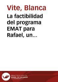 La factibilidad del programa EMAT para Rafael, un alumno con problemas de atención
