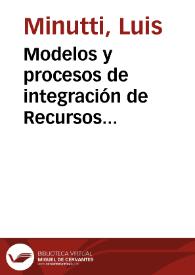 Modelos y procesos de integración de Recursos Educativos Abiertos (REA) en los cursos de formación humana en educación superior