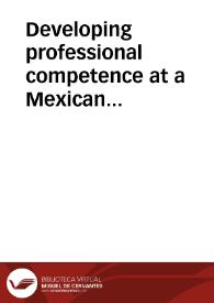 Developing professional competence at a Mexican organization: Legitimate peripheral participation and the role of technology