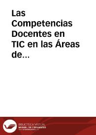 Las Competencias Docentes en TIC en las Áreas de Negocios y Contaduría - Un Estudio Exploratorio en la Educación Superior
