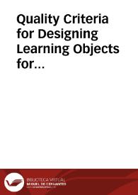 Quality Criteria for Designing Learning Objects for English Language Teachers
