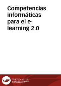 Competencias informáticas para el e-learning 2.0