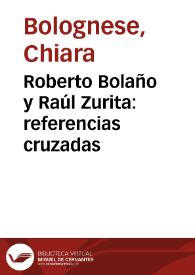 Roberto Bolaño y Raúl Zurita: referencias cruzadas