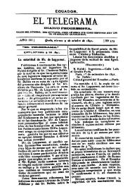 El Telegrama : diario progresista. Año III, núm. 573, viernes 9 de octubre de 1891