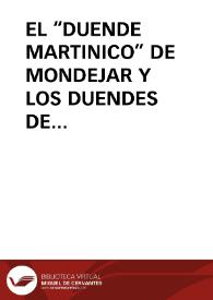 EL “DUENDE MARTINICO” DE MONDEJAR Y LOS DUENDES DE BERNINCHES (GUADALAJARA)
