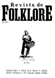 Revista de Folklore. Tomo 9b. Núm. 107, 1989