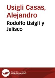 Rodolfo Usigli y Jalisco