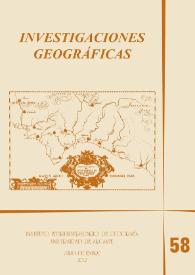 Investigaciones Geográficas. Núm. 58, 2012