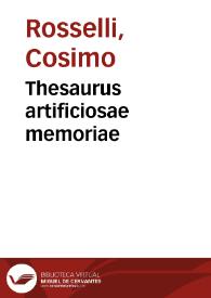 Thesaurus artificiosae memoriae