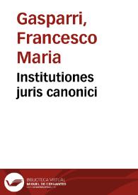 Institutiones juris canonici