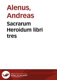 Sacrarum Heroidum libri tres