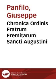 Chronica Ordinis Fratrum Eremitarum Sancti Augustini
