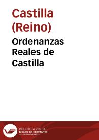 Ordenanzas Reales de Castilla