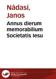 Annus dierum memorabilium Societatis Iesu