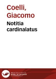 Notitia cardinalatus
