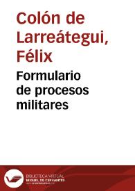 Formulario de procesos militares