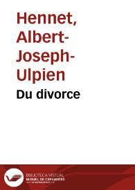 Du divorce