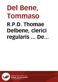 R.P.D. Thomae Delbene, clerici regularis ... De Officio S. Inquisitionis circa haeresim