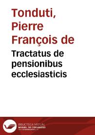 Tractatus de pensionibus ecclesiasticis