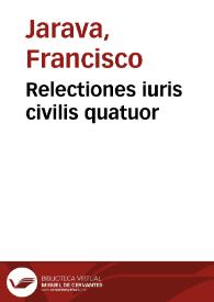 Relectiones iuris civilis quatuor