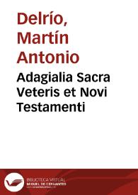 Adagialia Sacra Veteris et Novi Testamenti