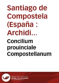 Concilium prouinciale Compostellanum