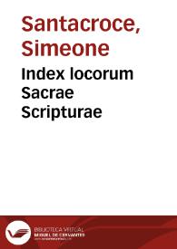 Index locorum Sacrae Scripturae