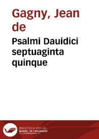 Psalmi Dauidici septuaginta quinque