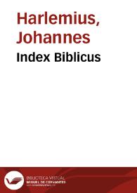 Index Biblicus