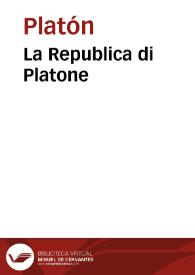 La Republica di Platone