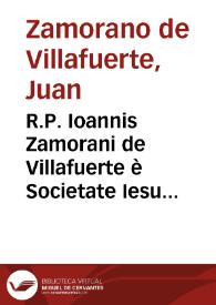 R.P. Ioannis Zamorani de Villafuerte è Societate Iesu presbyteri ... Tractatus de compensationibus