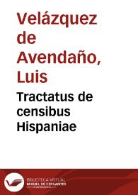 Tractatus de censibus Hispaniae