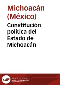 Constitución política del Estado de Michoacán