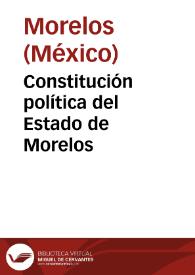 Constitución política del Estado de Morelos