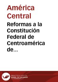 Reformas a la Constitución Federal de Centroamérica de 1835