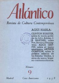 Atlántico : Revista de Cultura Contemporánea. Núm. 9, 1958