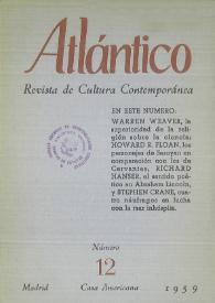 Atlántico : Revista de Cultura Contemporánea. Núm. 12, 1959
