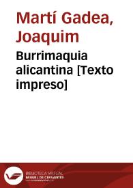 Burrimaquia alicantina 