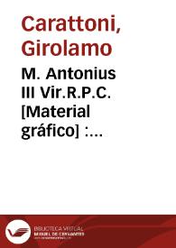 M. Antonius III Vir.R.P.C. [Material gráfico] : inscultum Sardae apud J. Nic. de Azara