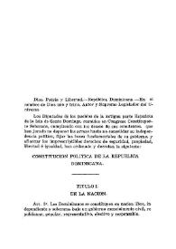 Constitución Política de la República Dominicana de 1844