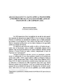 Alcalá Galiano y V. Salvá ante la traducción. A propósito de una nueva edición del 