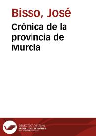 Crónica de la provincia de Murcia