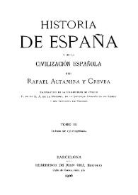 Historia de España y de la civilización española. Tomo 3