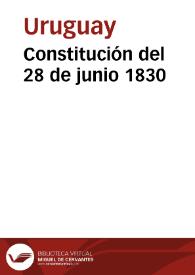 Constitución del 28 de junio 1830
