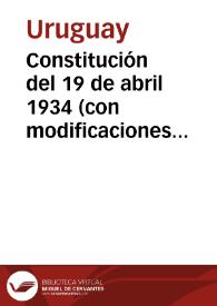 Constitución del 19 de abril 1934 (con modificaciones de 1938)