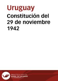 Constitución del  29 de noviembre 1942